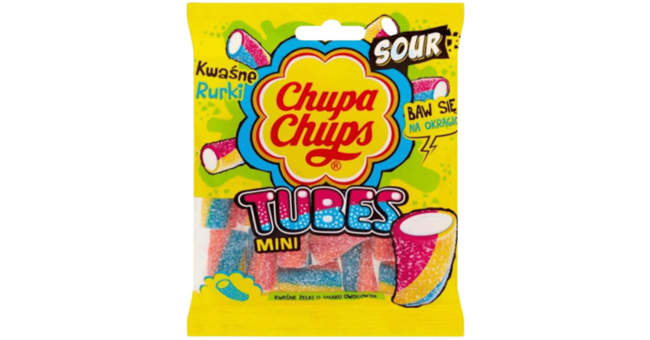 Chupa Chups Sour Tubes 90g