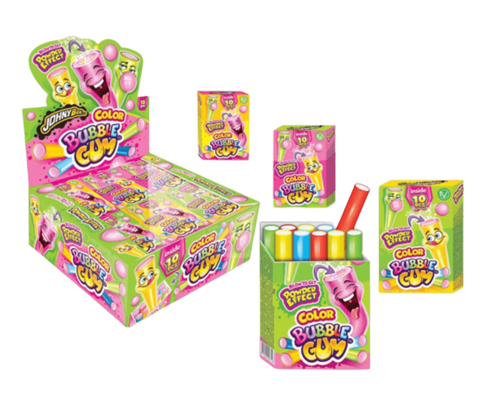 Johny Bee Color Bubble Gum, Powder Effect 35gr.