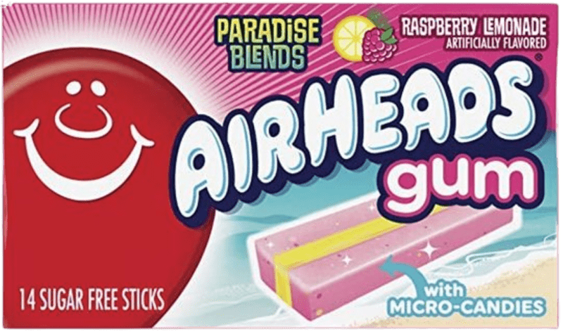 Airheads Gum Raspberry Lemonade 33g