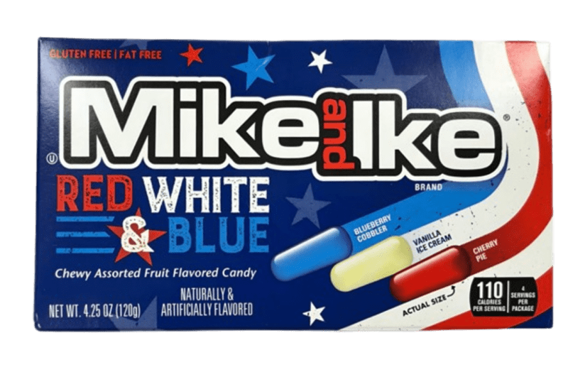 Mike & Ike Red White & Blue 120 gr