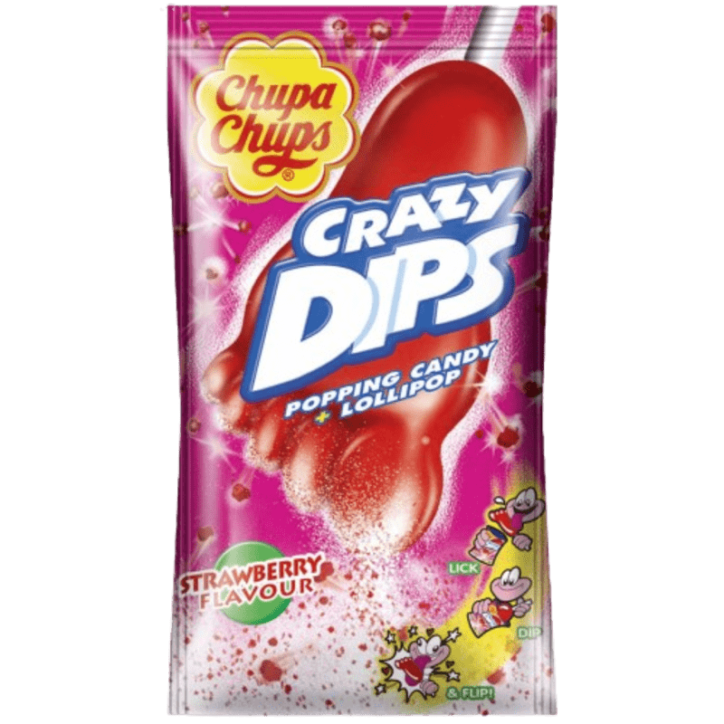 Chupa Chups Crazy Dips Erdbeer 14g