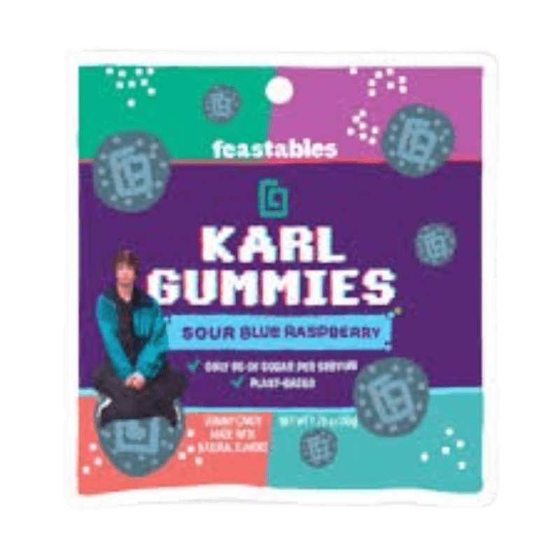 Feastables Karl Gummies Sour Blue Raspberry 51g