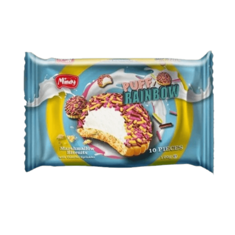 Mindy Puff Rainbow Biscuit 120 gr.